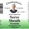 Nerve Sheath Formula label