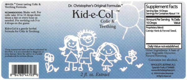 Kid e Col Extract SKU Extracts & Oils Label ()