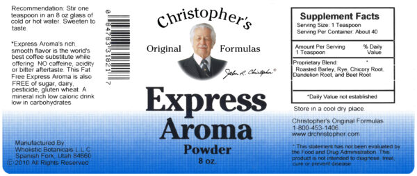 Express Aroma Powder SKU Label