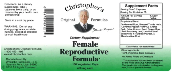 Female Reproductive SKU Label ()