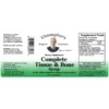 Complete Tissue Bone Syrup SKU Label