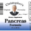 Pancreas Formula Extract SKU Label